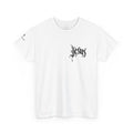Jesus Script Tee — Gothic Cross Christian T-Shirt
